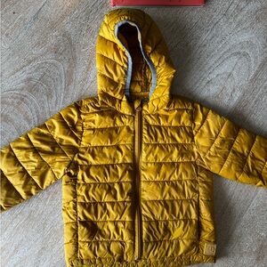GAP primaloft Mustard Quilted puffer Toddler Jacket